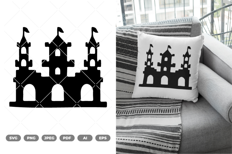 Fantasy Castle SVG & Clipart