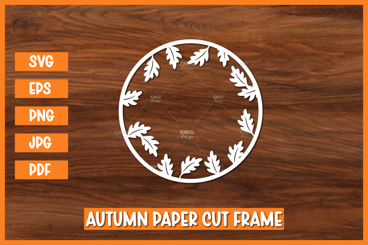 Autumn Wreath, Paper Cut Wreath, Autumn Paper cut