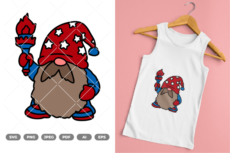Gnome Colored SVG & Clipart