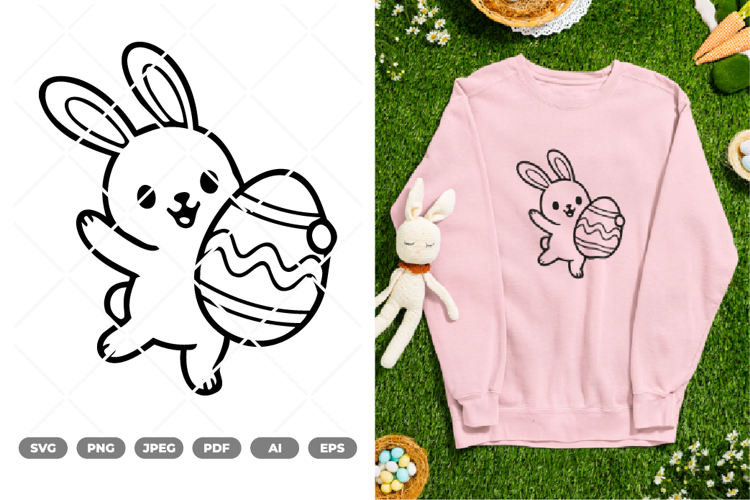 Cute Bunny Svg Image 11