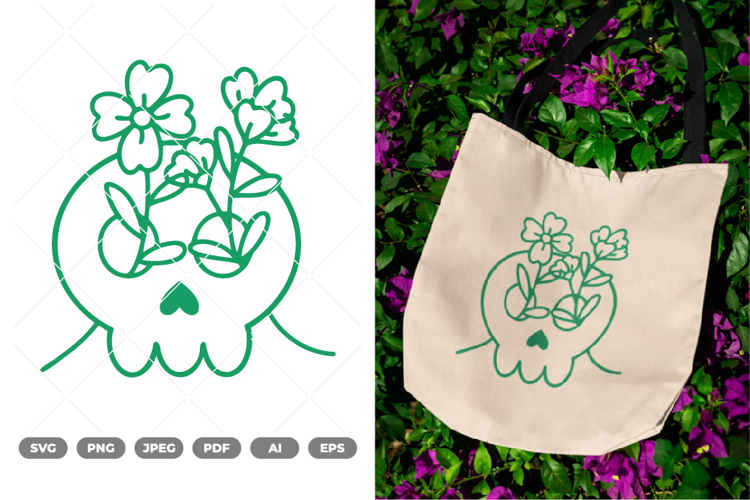 Cute Skull Svg Image 11