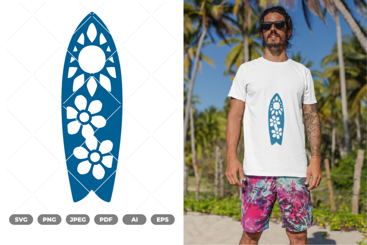 Surf Board Clipart Image 19