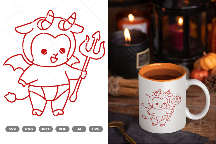 Little Demon SVG & Clipart