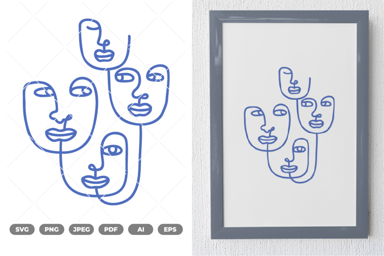 Faces SVG   Clipart