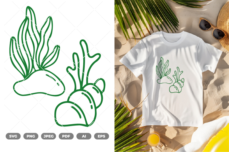 Seaweed SVG   Clipart