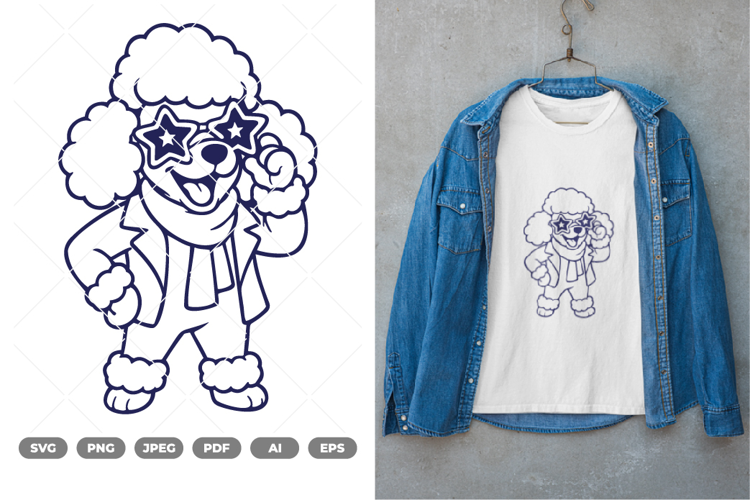 Cool Dog SVG & Clipart