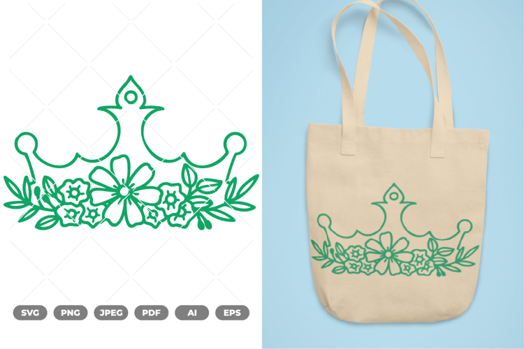 Floral Crown SVG & Clipart