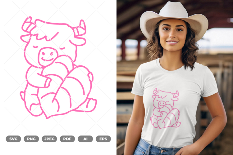 Baby Yak SVG & Clipart