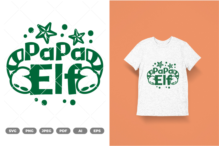 Papa Elf SVG   clipart