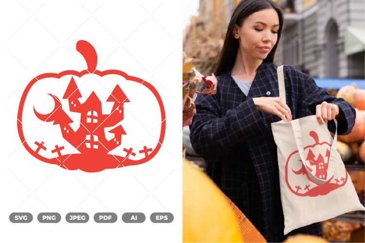 Halloween Pumpkin Cut file SVG & Clipart