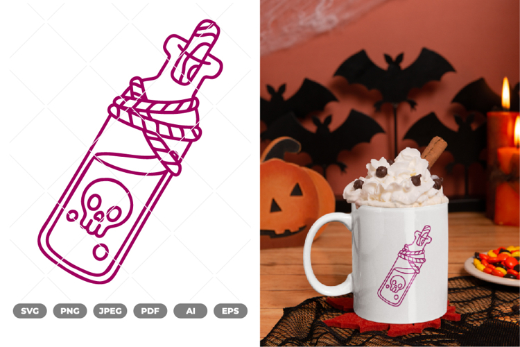 Poison Bottle SVG   Clipart