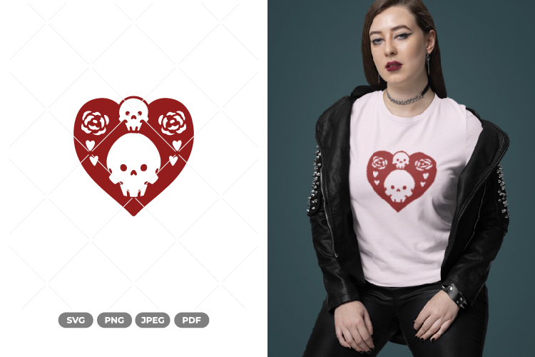 Skull Lovers SVG & Clipart