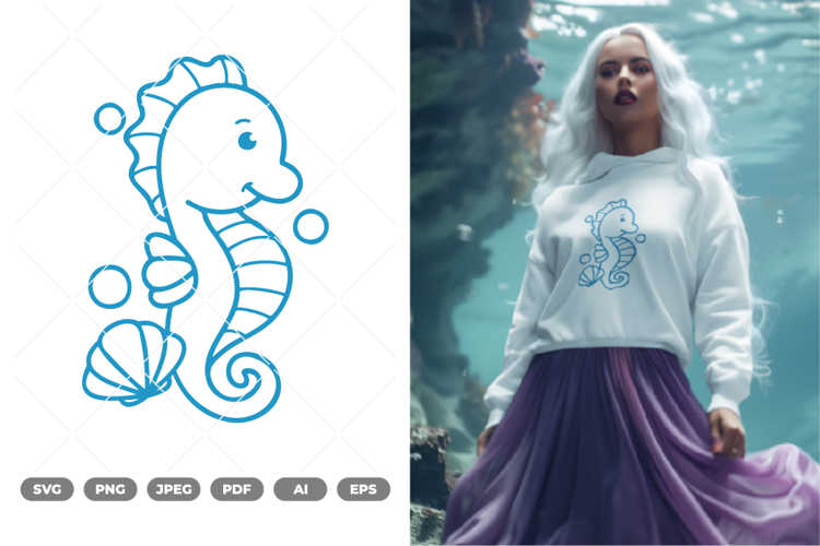 Seahorse SVG   Clipart