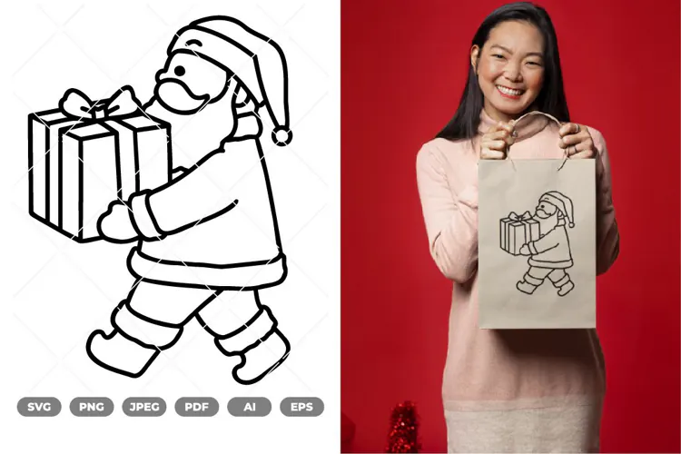 Cute Santa SVG & Clipart