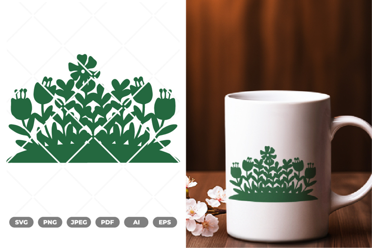 Flower Garden Clipart Image 19