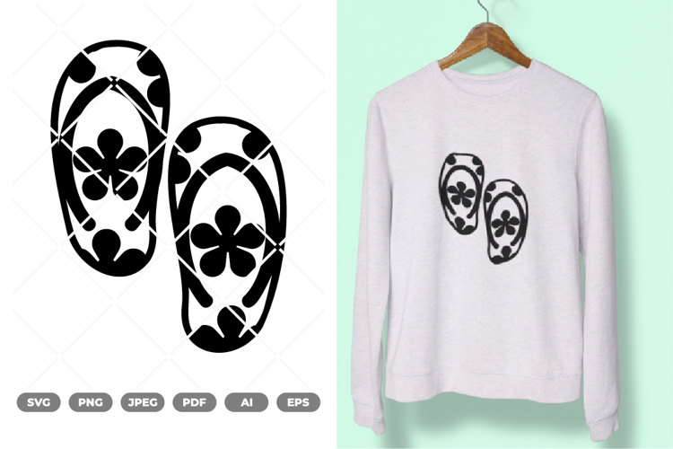 Slippers Icon SVG & Clipart