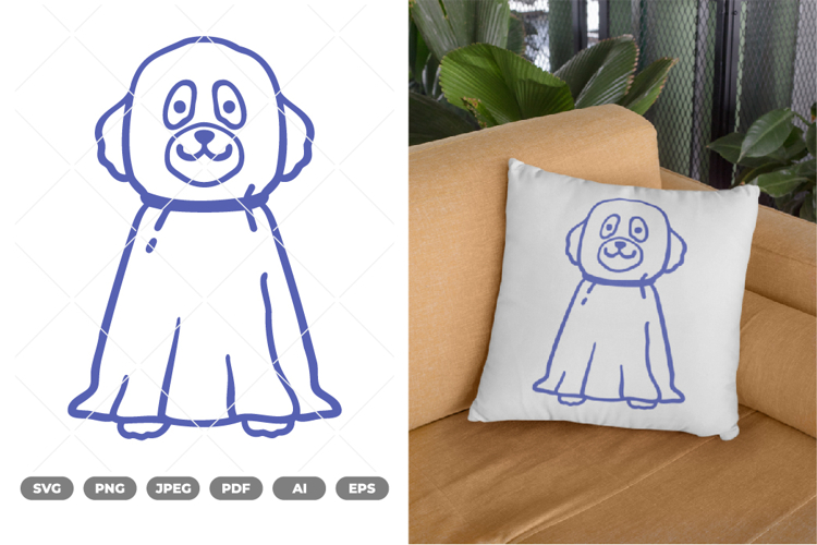 Dog Ghost SVG & Clipart
