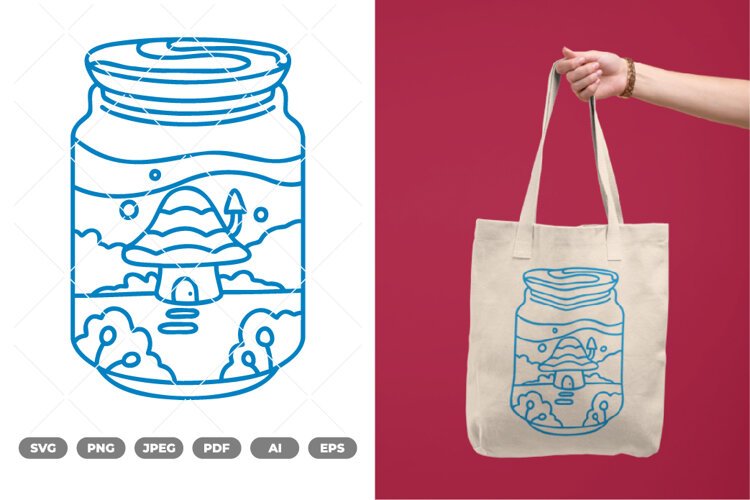 Magical Jar SVG & Clipart example image 1
