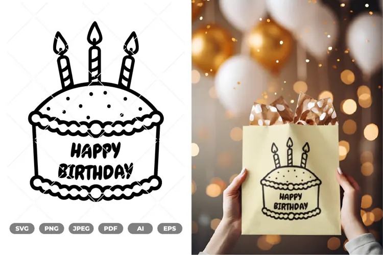Birthday Cake SVG & Clipart