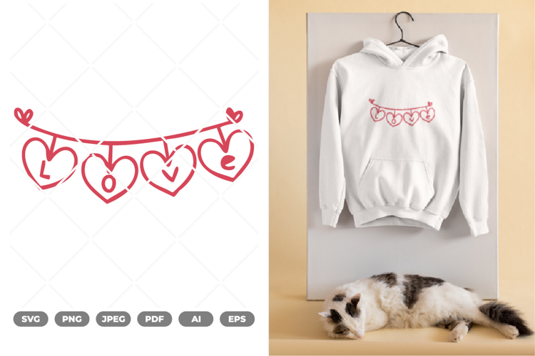 Love SVG & Clipart example image 1