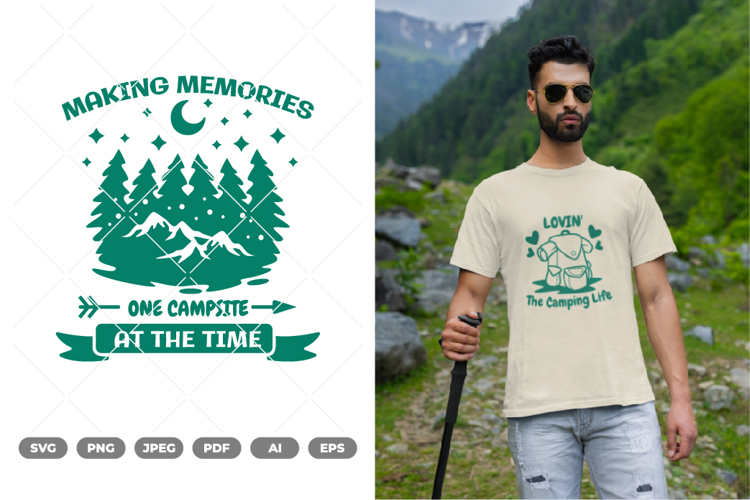 Lovin The Camping Life SVG   Clipart