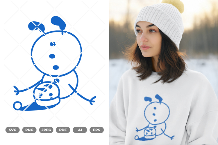 Snowman Illustration Image 2