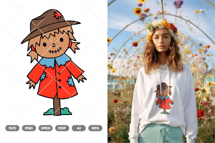 Scarecrow Colored SVG & Clipart