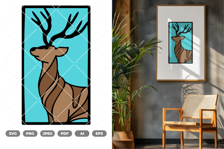Deer Colored SVG & Clipart