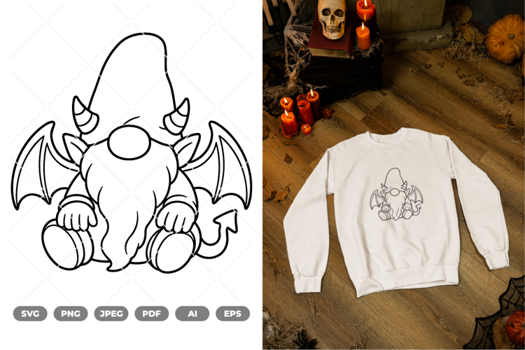 Halloween Gnome SVG & Clipart