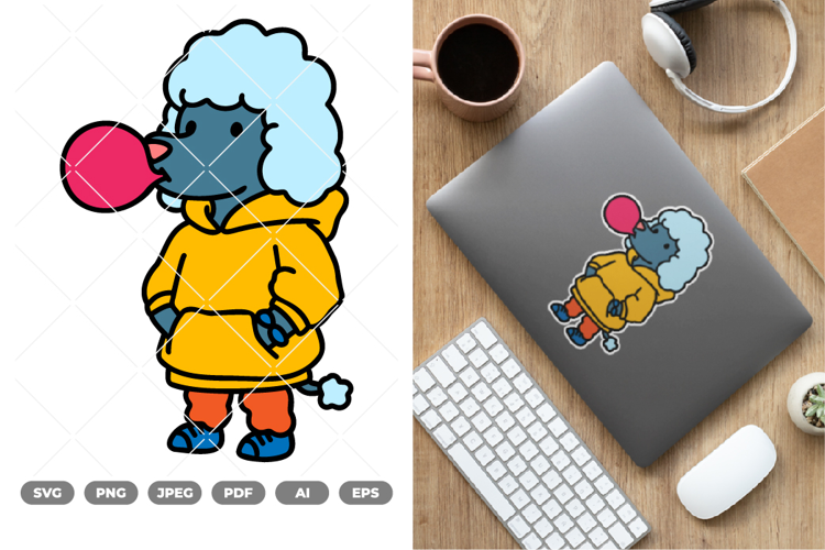 Cool Dog Colored SVG & Clipart
