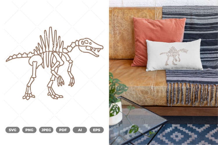 Dinosaur Skeleton SVG & Clipart