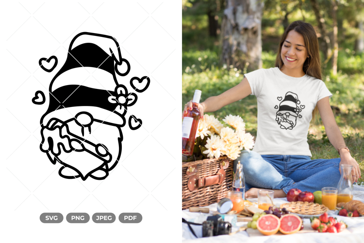 Bee Gnome SVG   Clipart