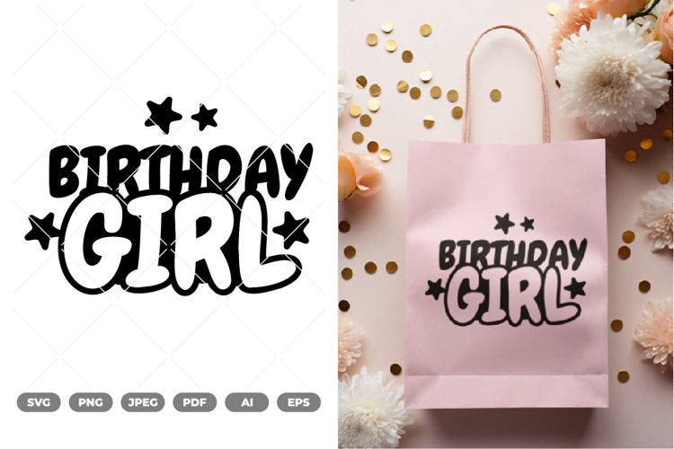 Birthday Girl SVG & Clipart