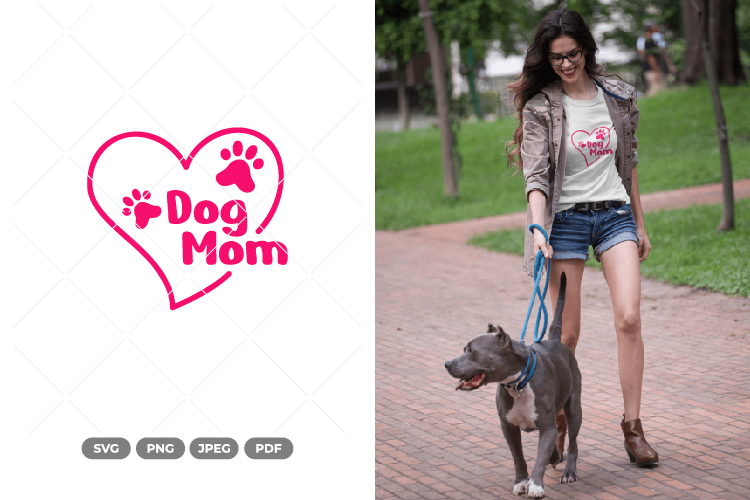 Dog Mom SVG & Clipart