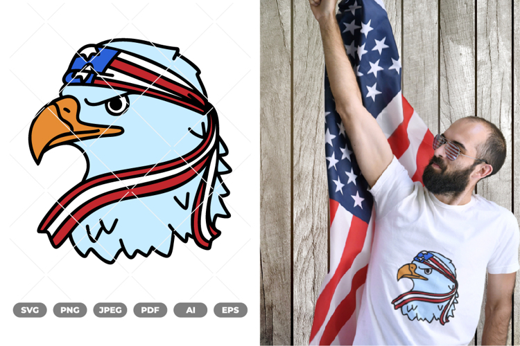 Patriotic Eagle Svg Image 14