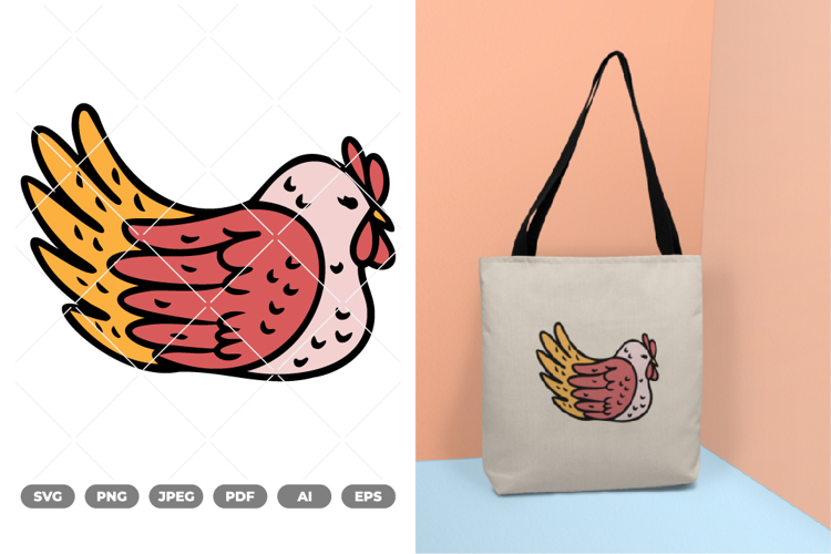Chicken Colored SVG & Clipart