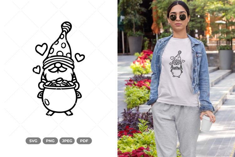 St. Patrick Gnome SVG   Clipart