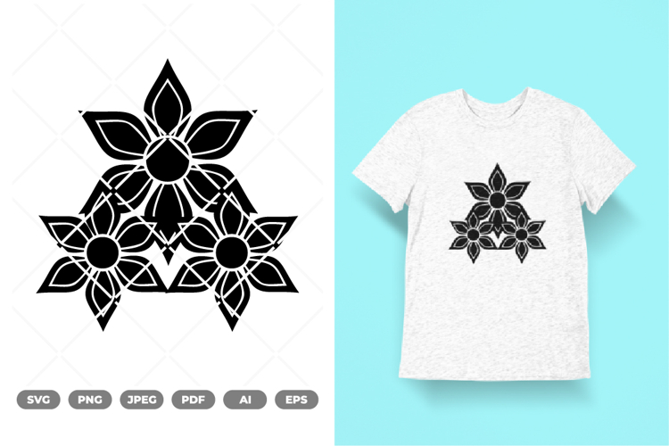 Flowers SVG & Clipart example image 1