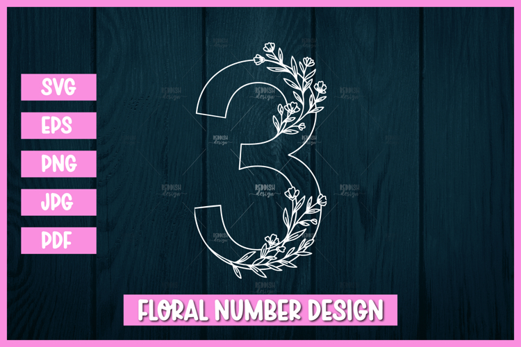 Floral Outline Svg Image 20