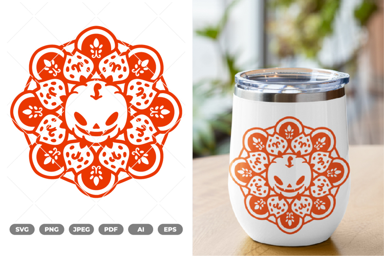 Mandala Pumpkin SVG & Clipart