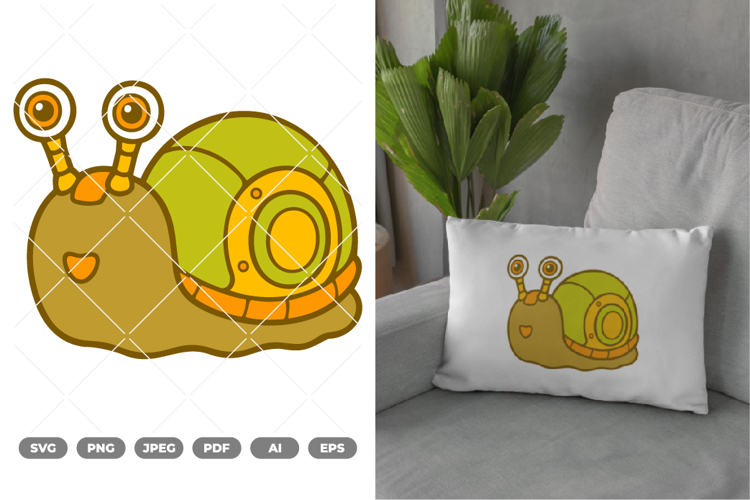 Snail Robot Colored SVG   Clipart