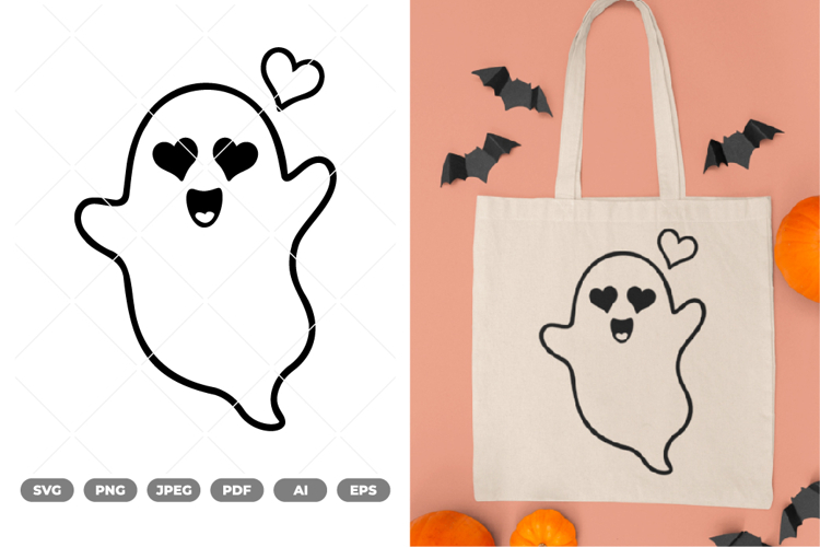 Cute Ghost SVG & Clipart