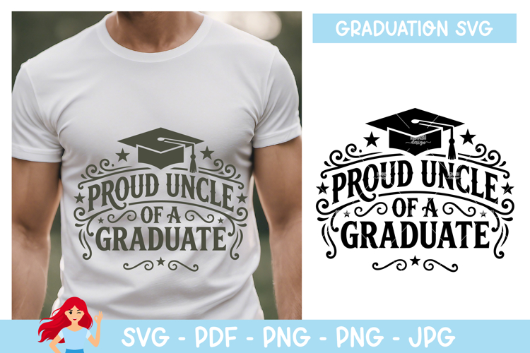 Proud uncle of a graduate SVG, Graduation inspired SVG