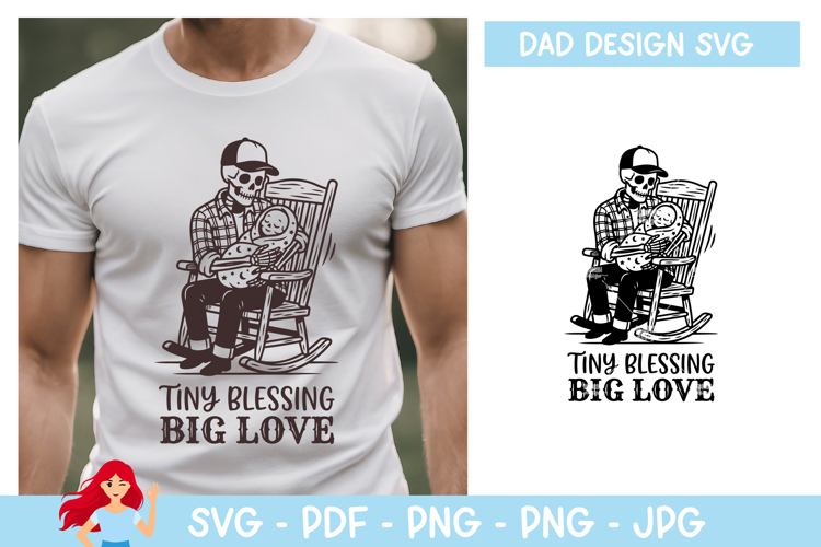 Tiny blessing, big love SVG, Dad SVG