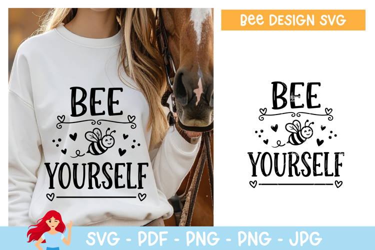 Bee yourself SVG, Bee SVG