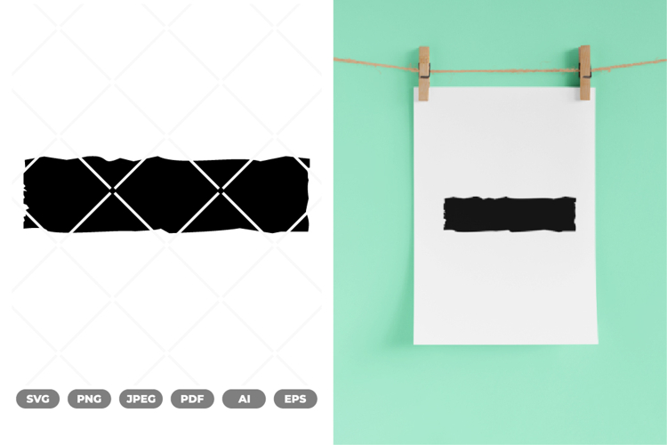 Ripped Paper Silhouette SVG   Clipart