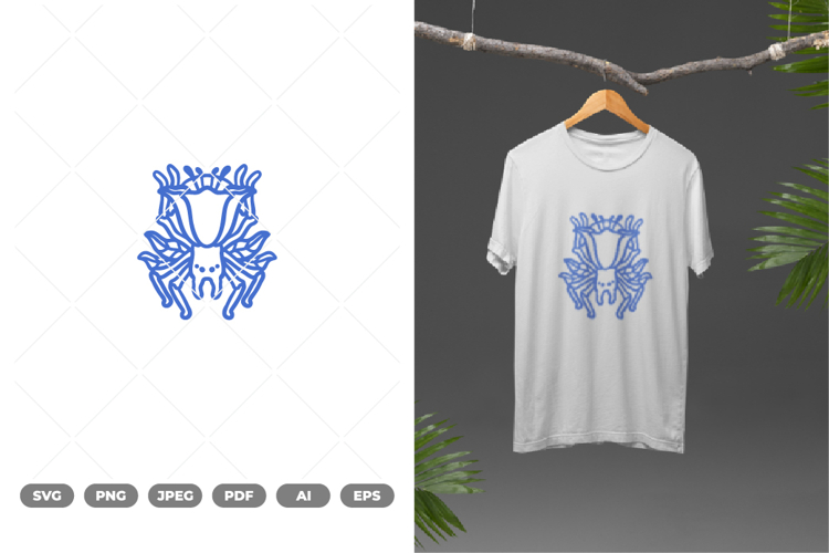 Flower Spider SVG   Clipart