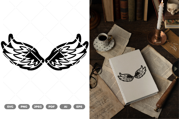 Wings SVG & Clipart example image 1