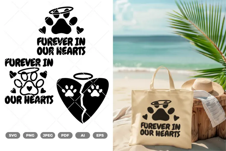 Furever in Our Hearts SVG & Clipart