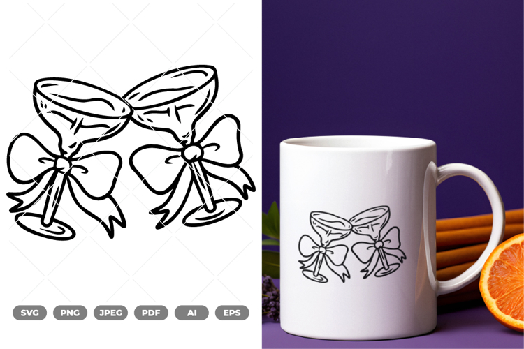 Wine Toast SVG   Clipart